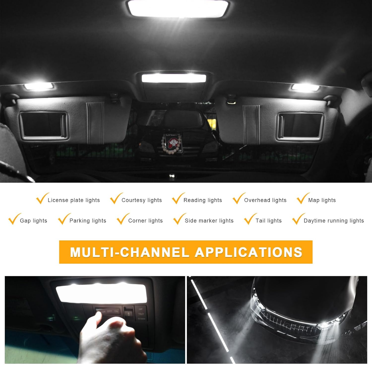 Detalle 2 de LSKASELUE car LED bulbs T10