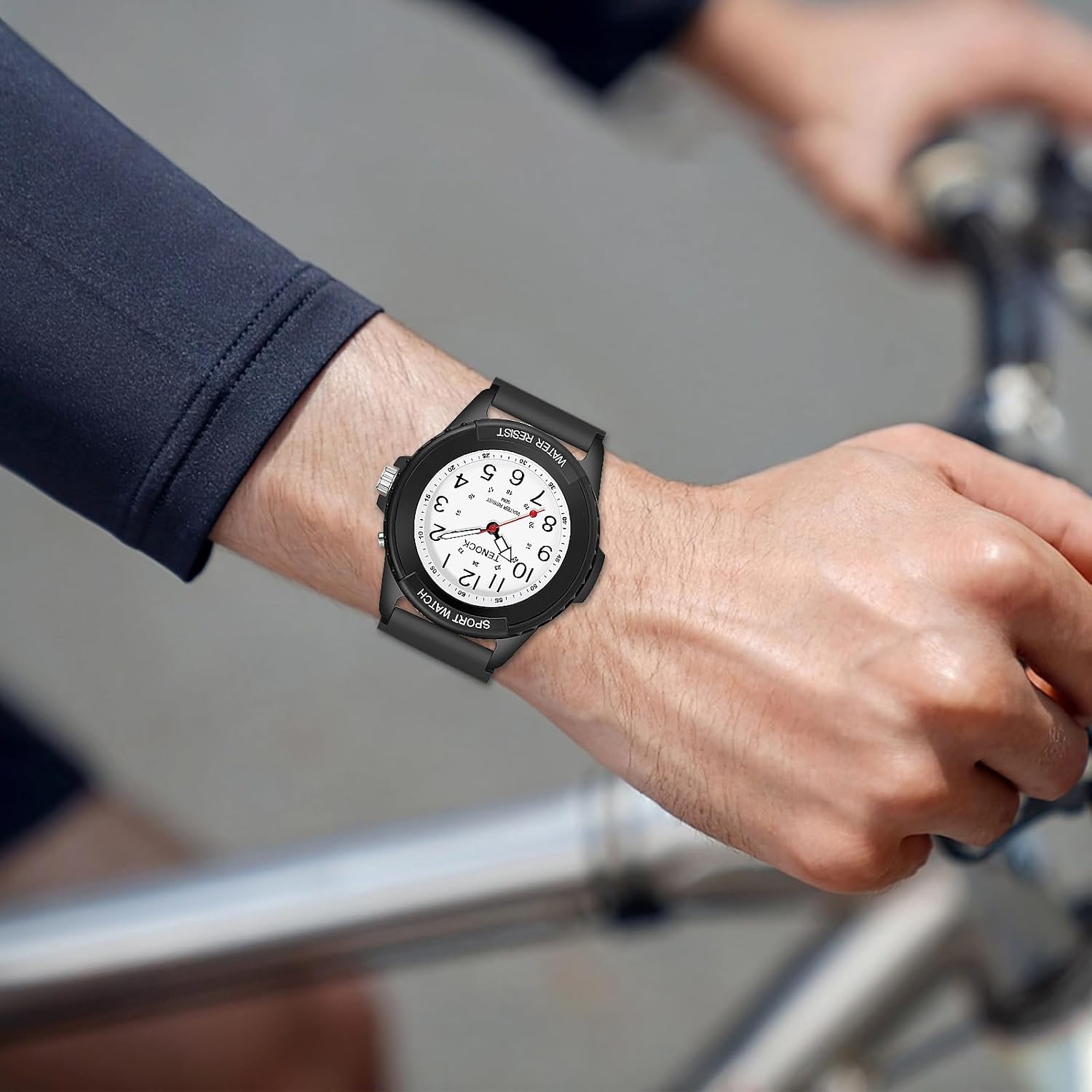 Detalle 2 de TENOCK Damen Sportliche Armbanduhr – Analoge Quarz Uhr mit Nachtlicht, 50M wasserdicht