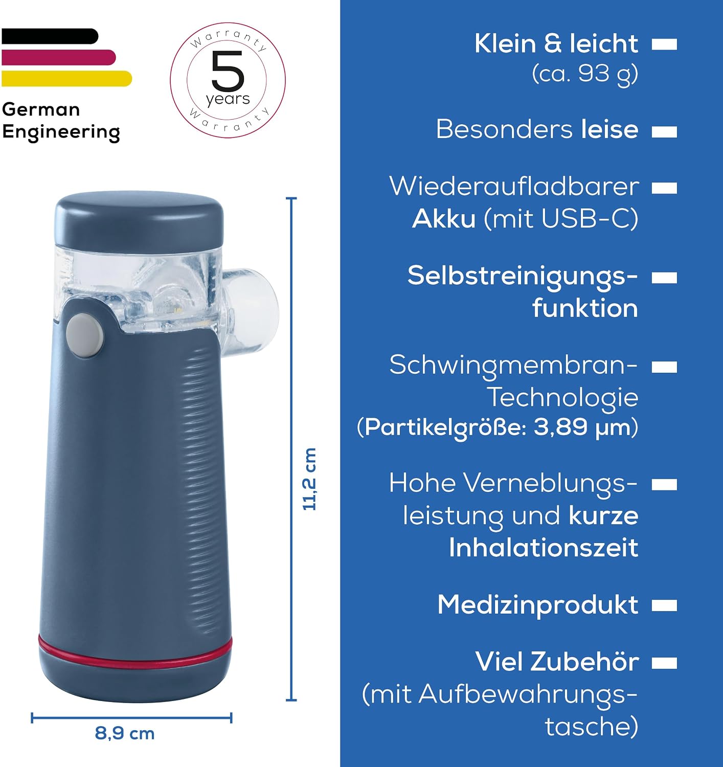 Thumbnail 5 de Beurer IH 49 Inhalator leise tragbar đ©ș