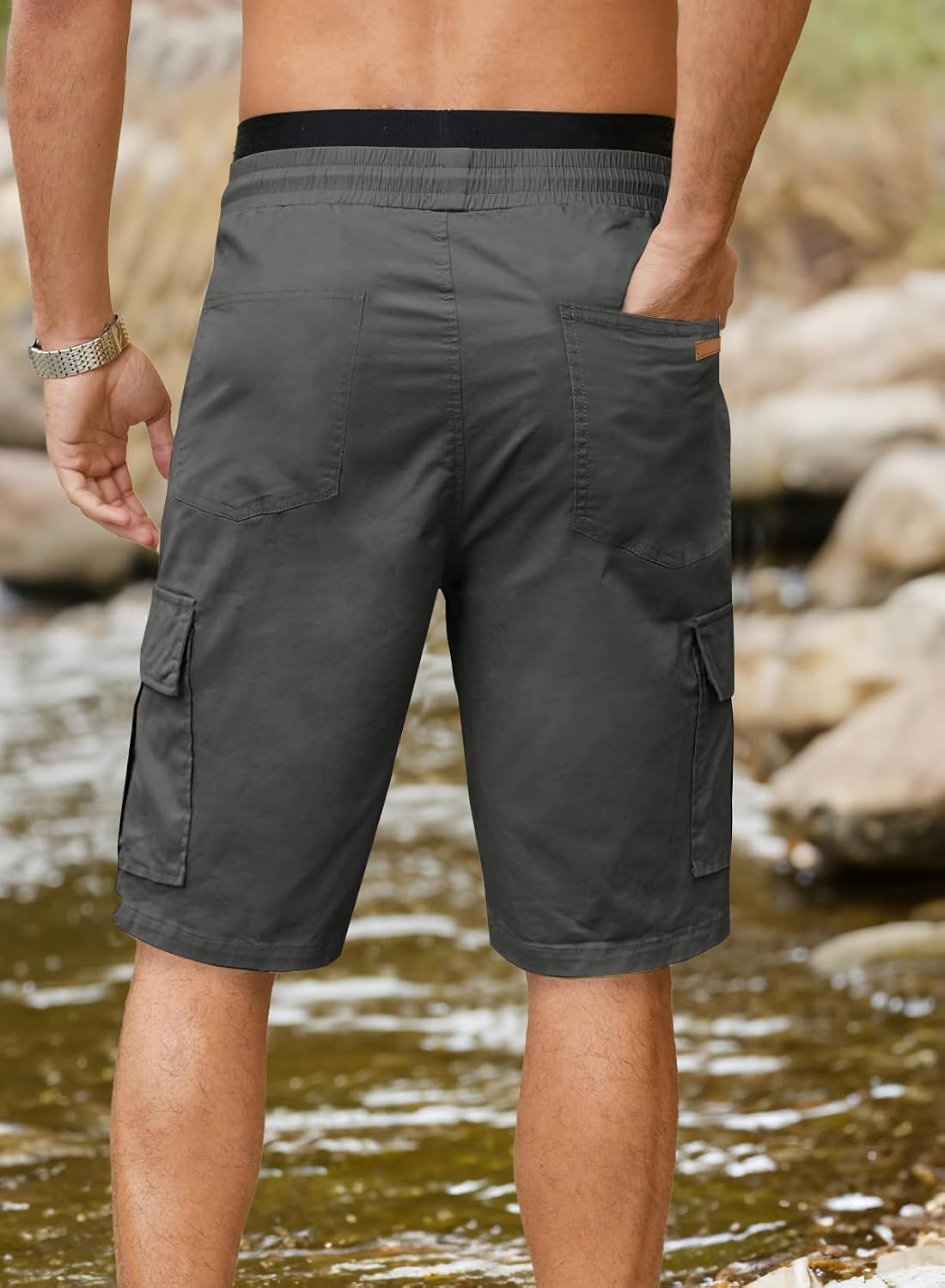 Thumbnail 5 de JMIERR Kurze Hosen Herren Cargo Shorts – vielseitige Freizeithose mit sicheren Taschen