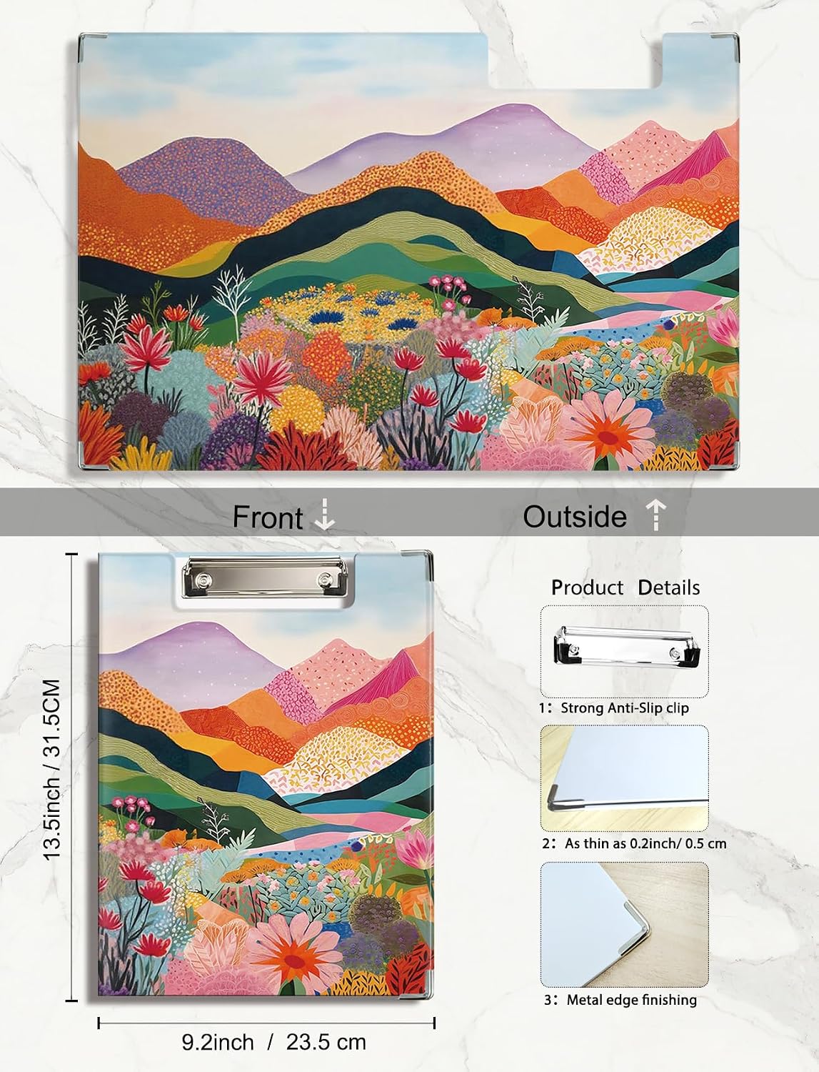 Detalle de XUNLURY Clipboard, 2mm Cardboard