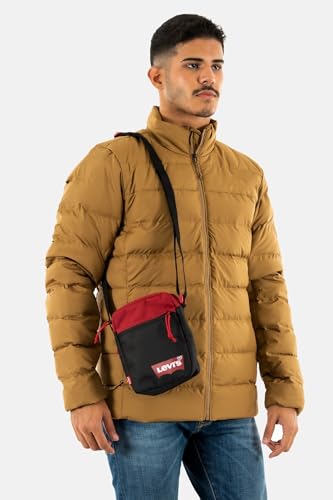 Detalle de Levi's Mini Crossbody Solid (Red Batwing) – Borsa a tracolla uomo, handsomemente essenziale