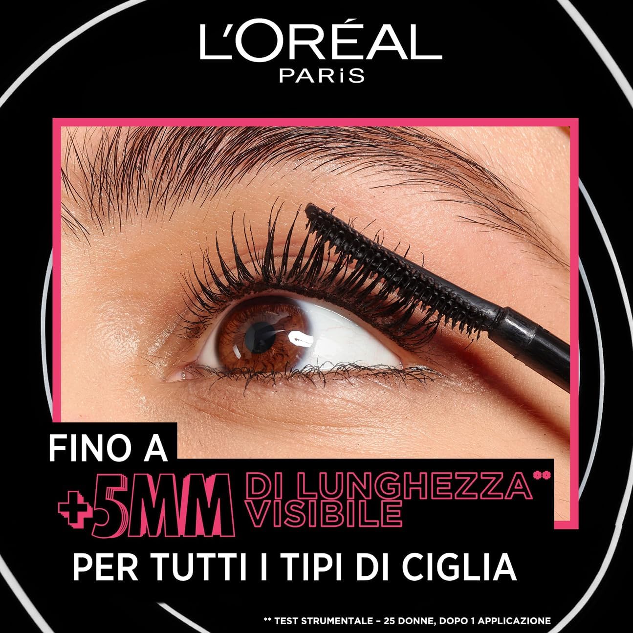 Detalle de L'Oréal Paris Telescopic Lift Extra Black: mascara che allunga, volumizza e mantiene a lungo