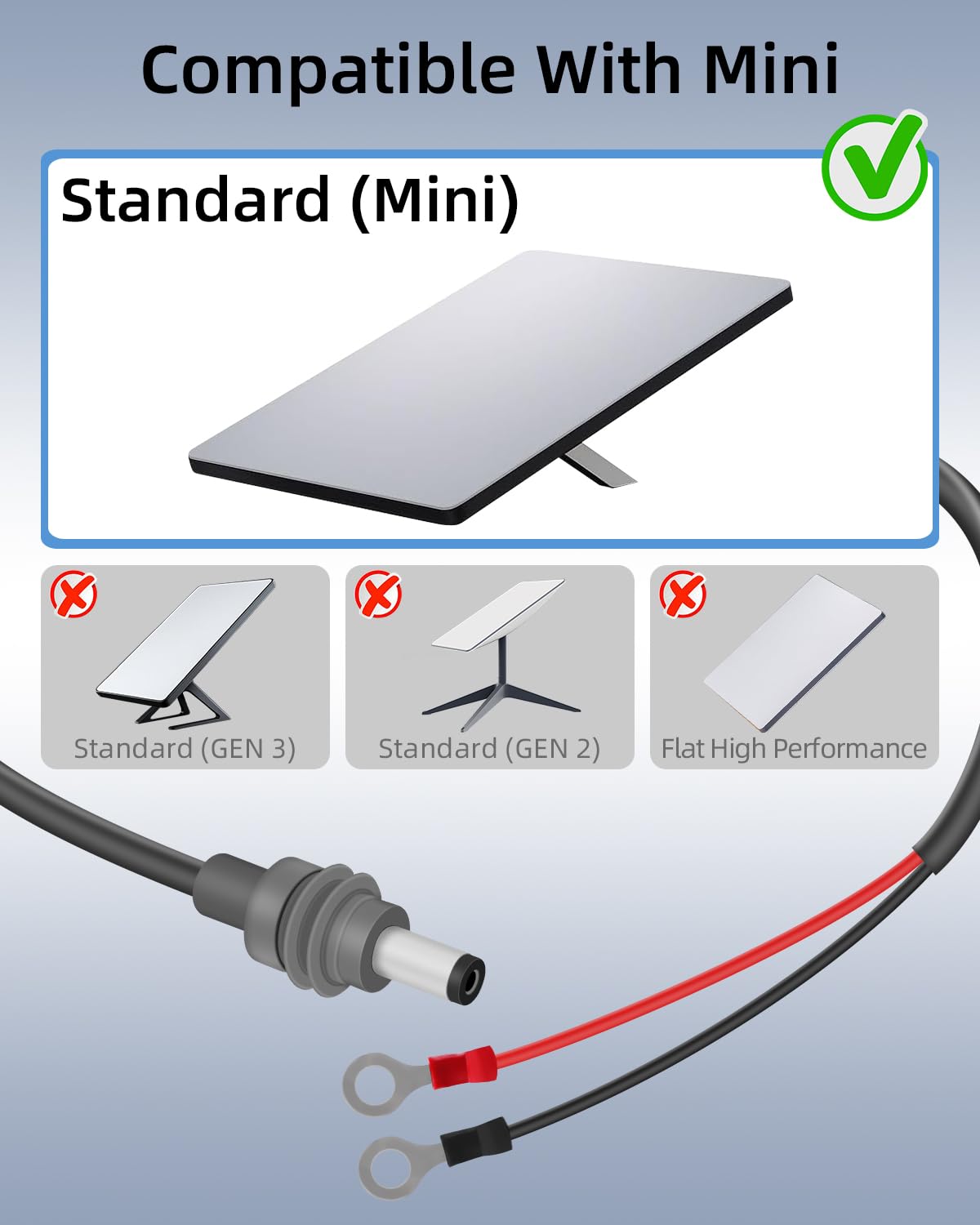 Detalle de RIIEYOCA Star/link Mini DC Power Cable with On/Off Switch (3m) for 12V–24V Systems
