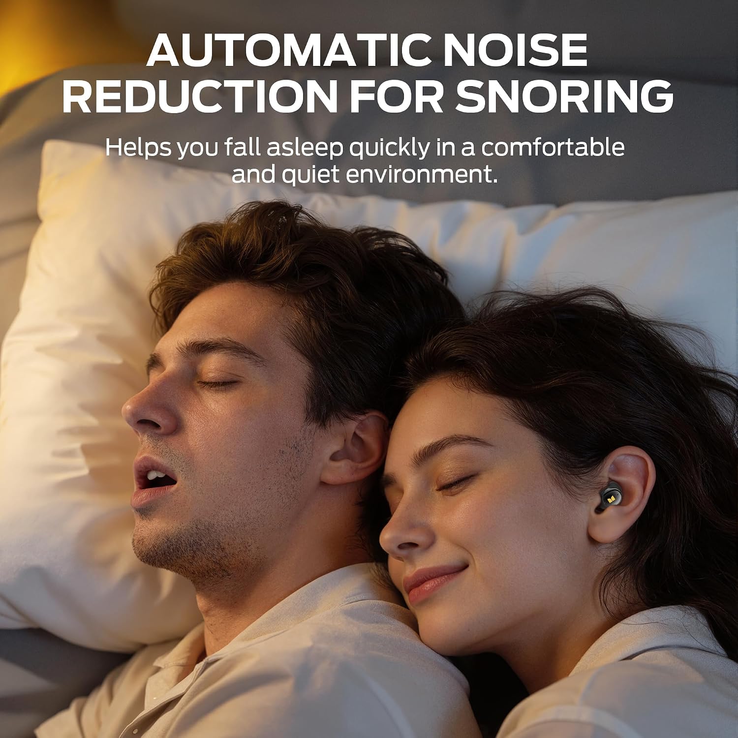 Detalle 2 de Monster Sleep Ear200 Bluetooth 6.0 Sleep Earbuds with ANC, Black