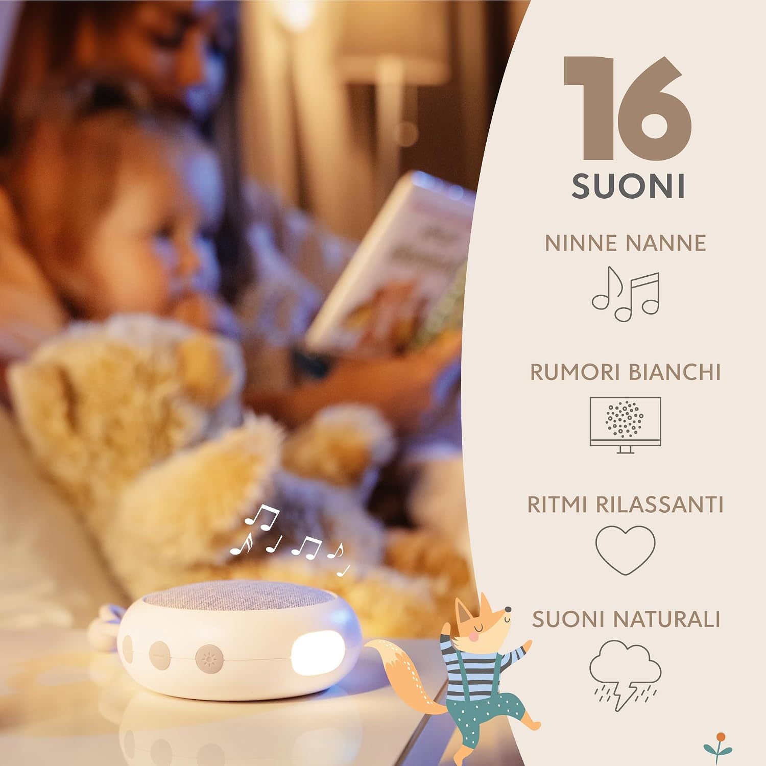 Detalle 2 de Sweety Fox Rumori Bianchi 15 suoni
