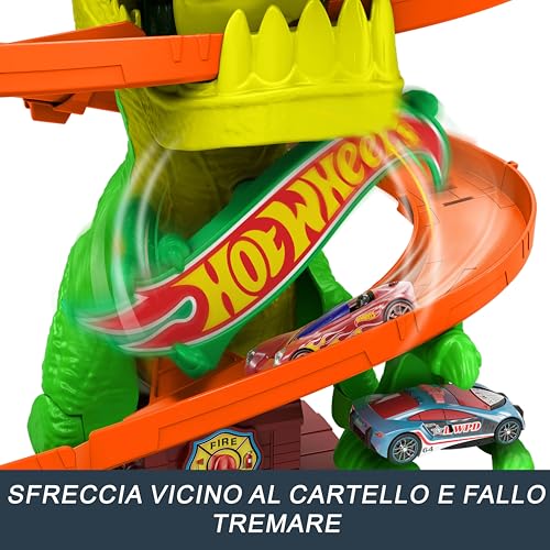 Thumbnail 4 de Hot Wheels T-Rex Battaglia Infuocata – camion giocattolo in scala 1:64