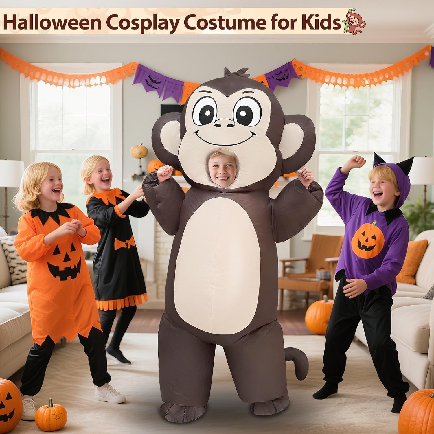 Detalle 2 de Camlinbo Inflatable Monkey Costume in Polyester