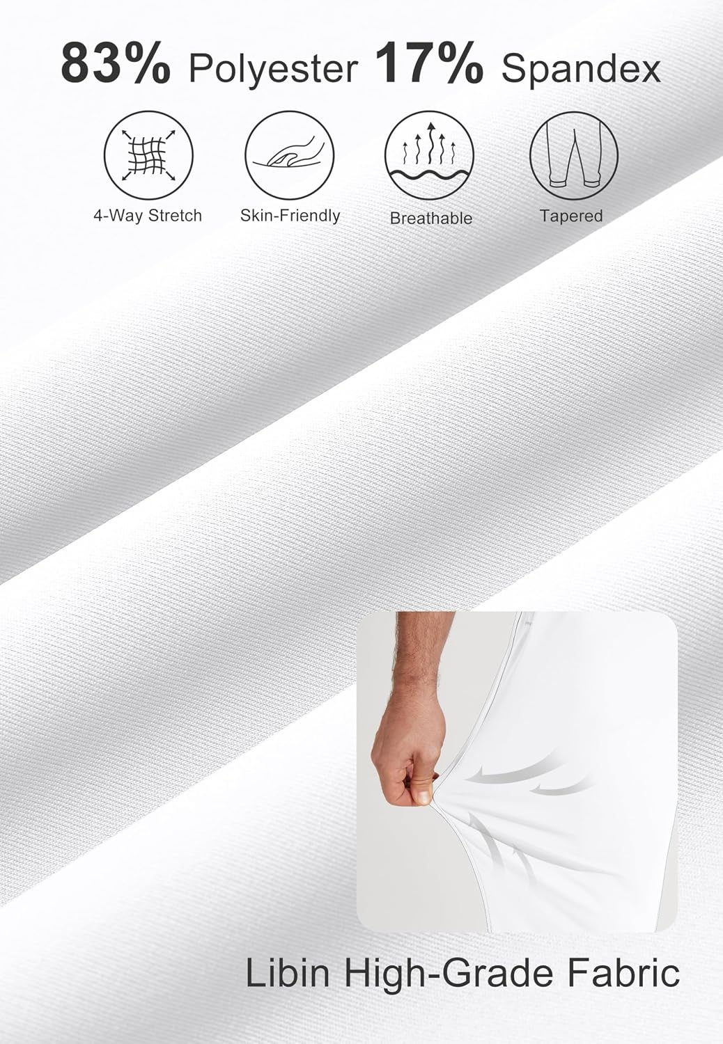 Thumbnail 3 de Libin Herren Golfhose Stretch Slim Fit – Golf- oder Jogginghose mit Taschen