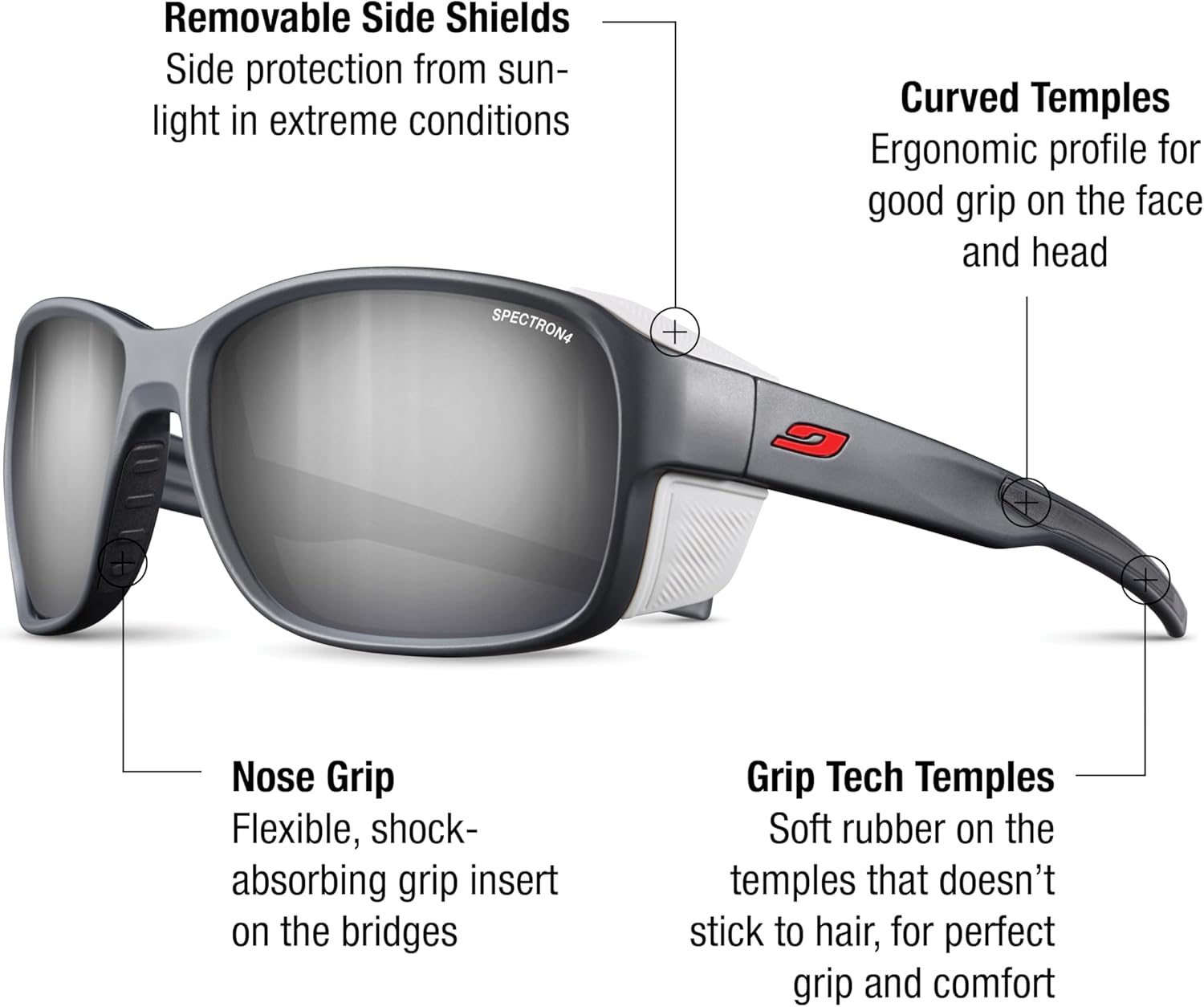 Thumbnail 1 de Julbo MONTEROSA 2 – Lunettes de soleil alpines pour homme/femme, mixte