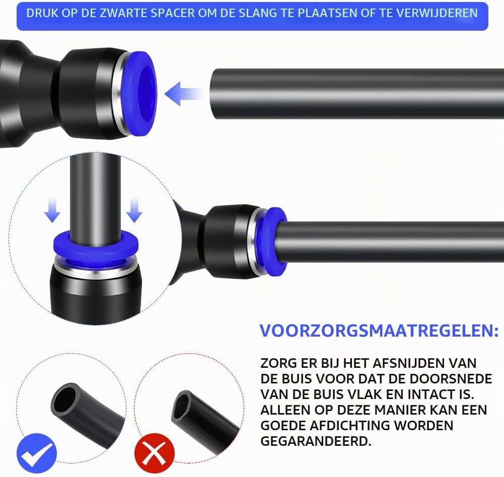 Thumbnail 6 de AOOWU 5023225 pneumatische push-in-koppelingenset, 24-delig, 8 mm