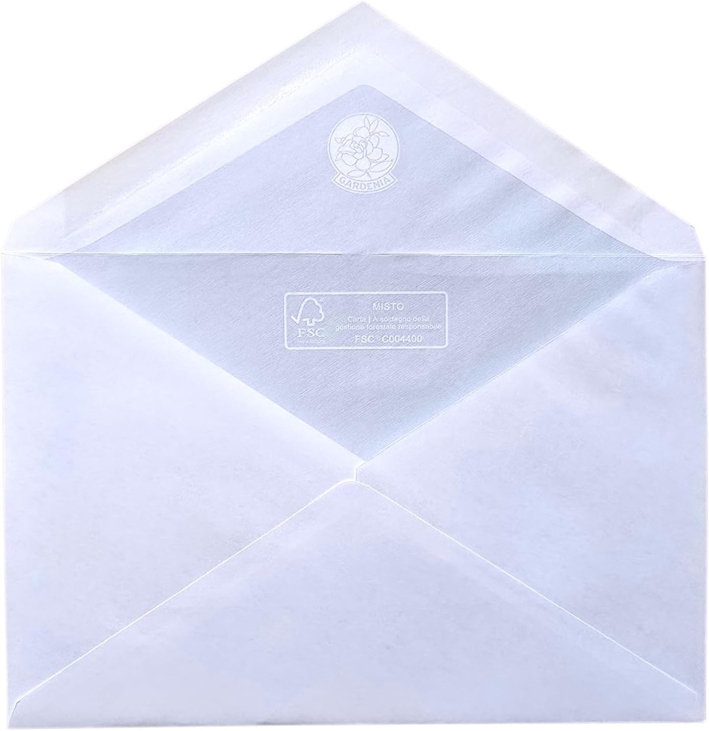 Detalle de ARKRAFT Lot de 50 enveloppes 18 x 12 cm, fermeture à colle, blanc