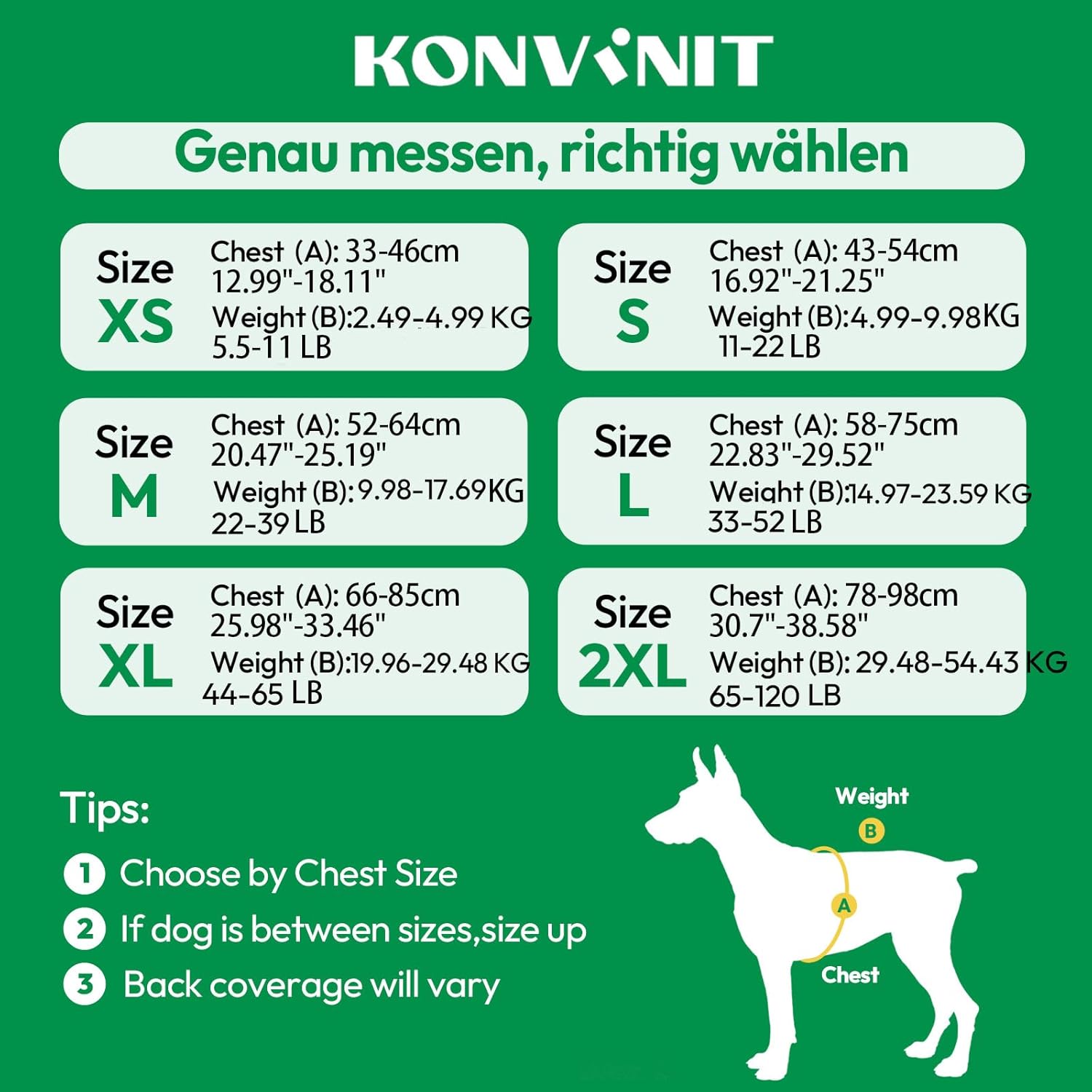 Thumbnail 4 de KONVINIT Salvagente per cani con mentoniera amovibile e maniglia di recupero