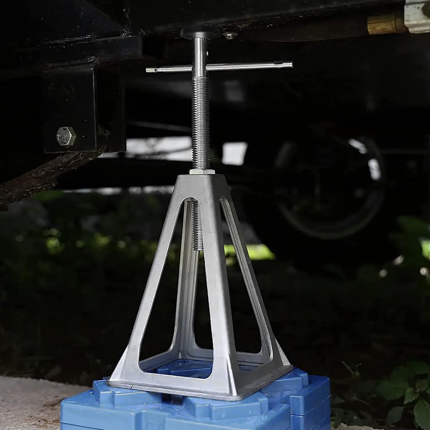 Thumbnail 6 de LZQ set van 4 verstelbare caravansteunen van aluminium en staal, 1000 kg per stuk