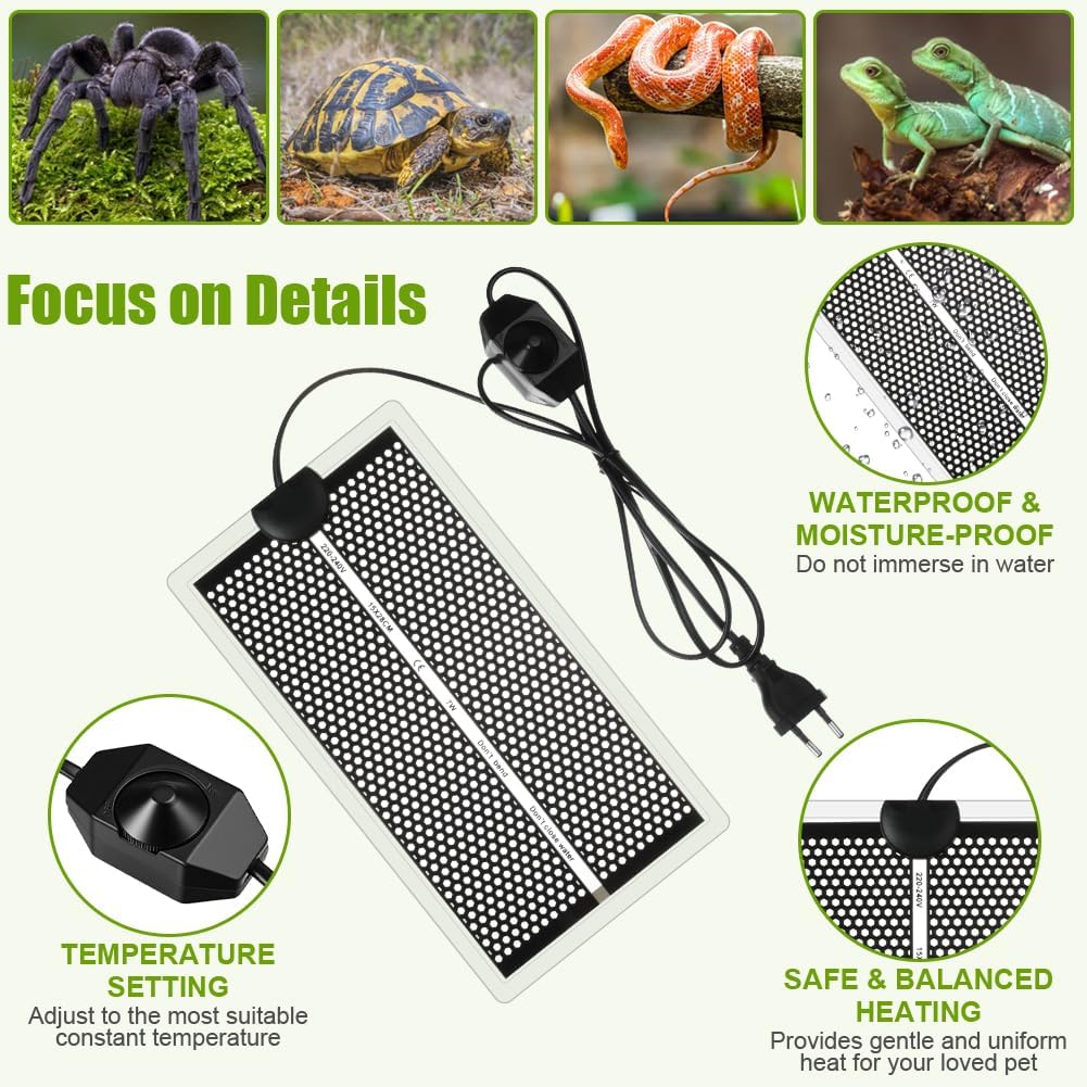 Thumbnail 4 de Tapis chauffant pour terrarium Adiwo Reptile 15 x 28 cm (7 W) avec contrôle de température