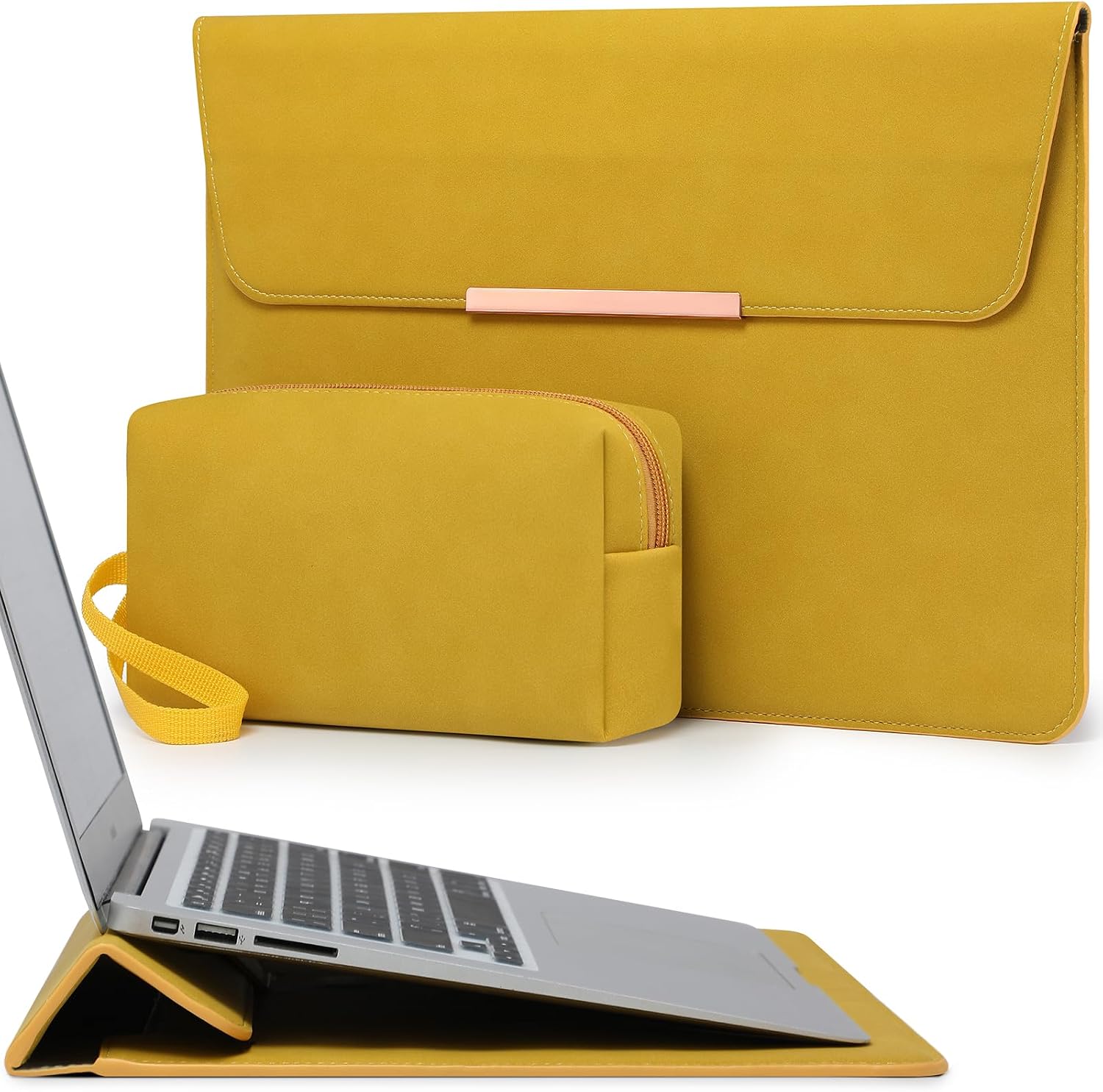 Detalle de HYZUO 15 Zoll Laptop-Hülle mit Ständer