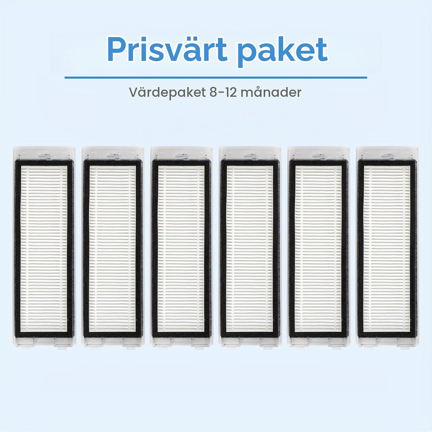 Detalle de COWINORY HEPA-filter för Roborock Q Revo, 6-pack