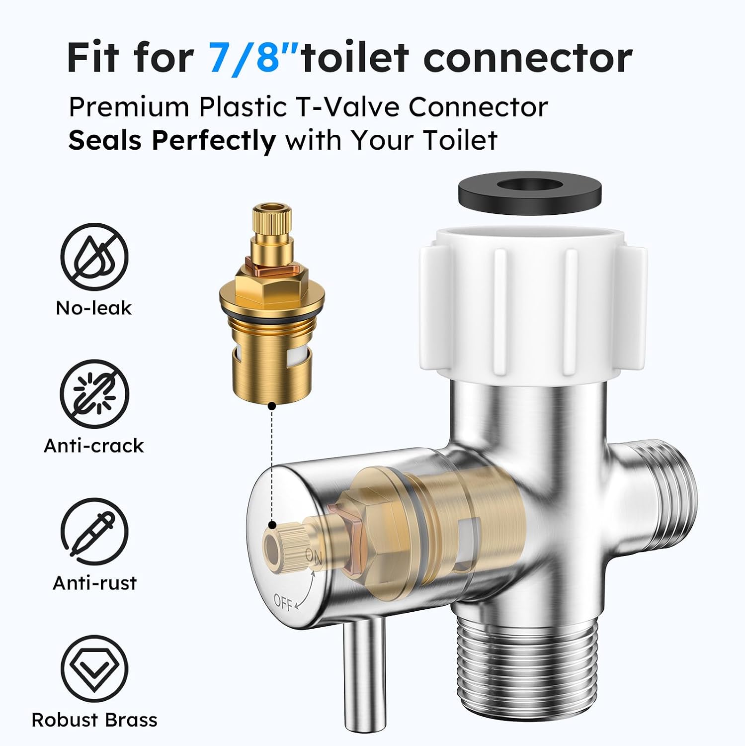 Thumbnail 4 de Arofa handheld bidet sprayer, stainless steel