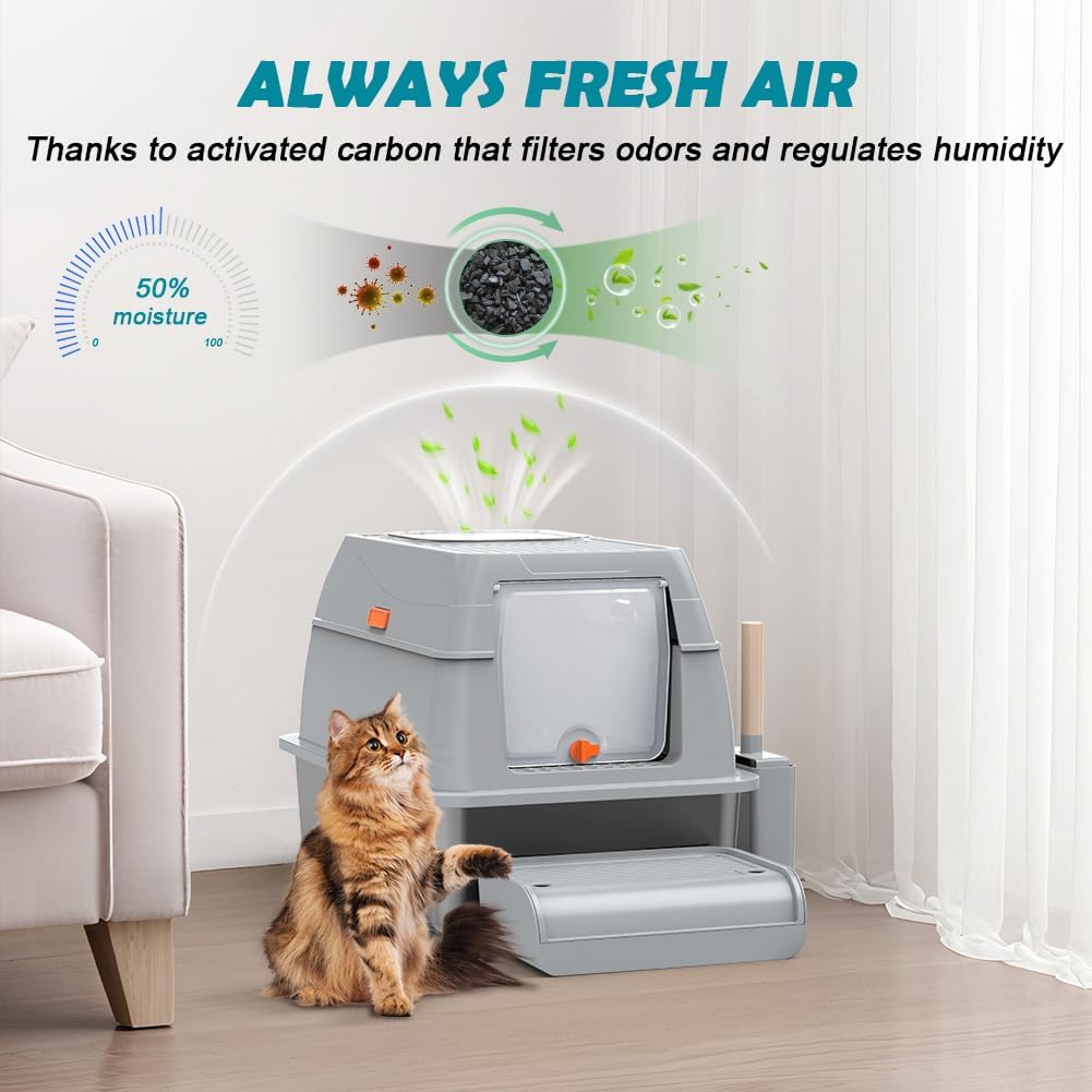 Thumbnail 4 de Stainless Steel Cat Litter Box XL 59.4cm