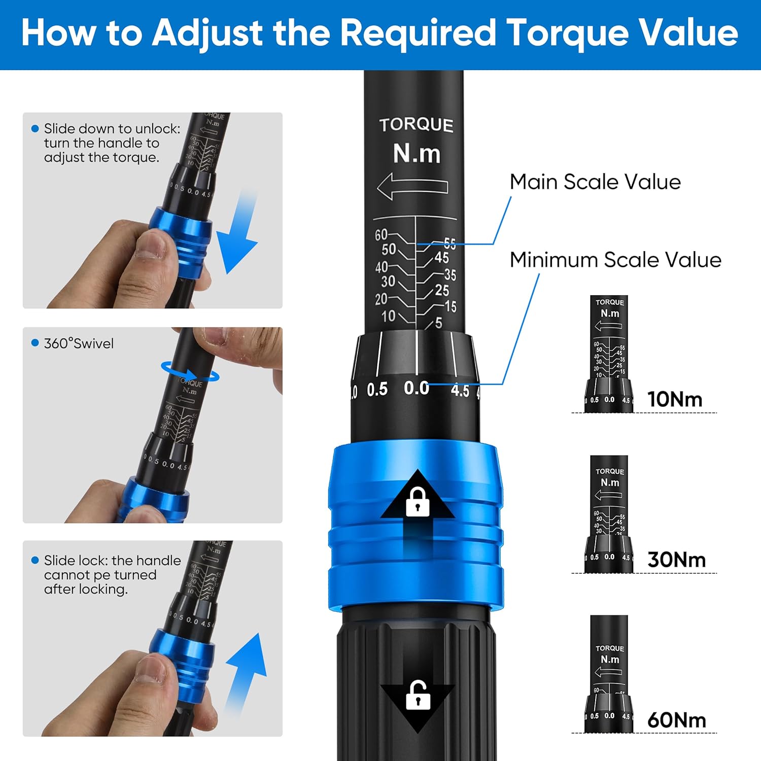 Thumbnail 4 de KRETLAW 3/8" Torque Wrench Set 30PCs
