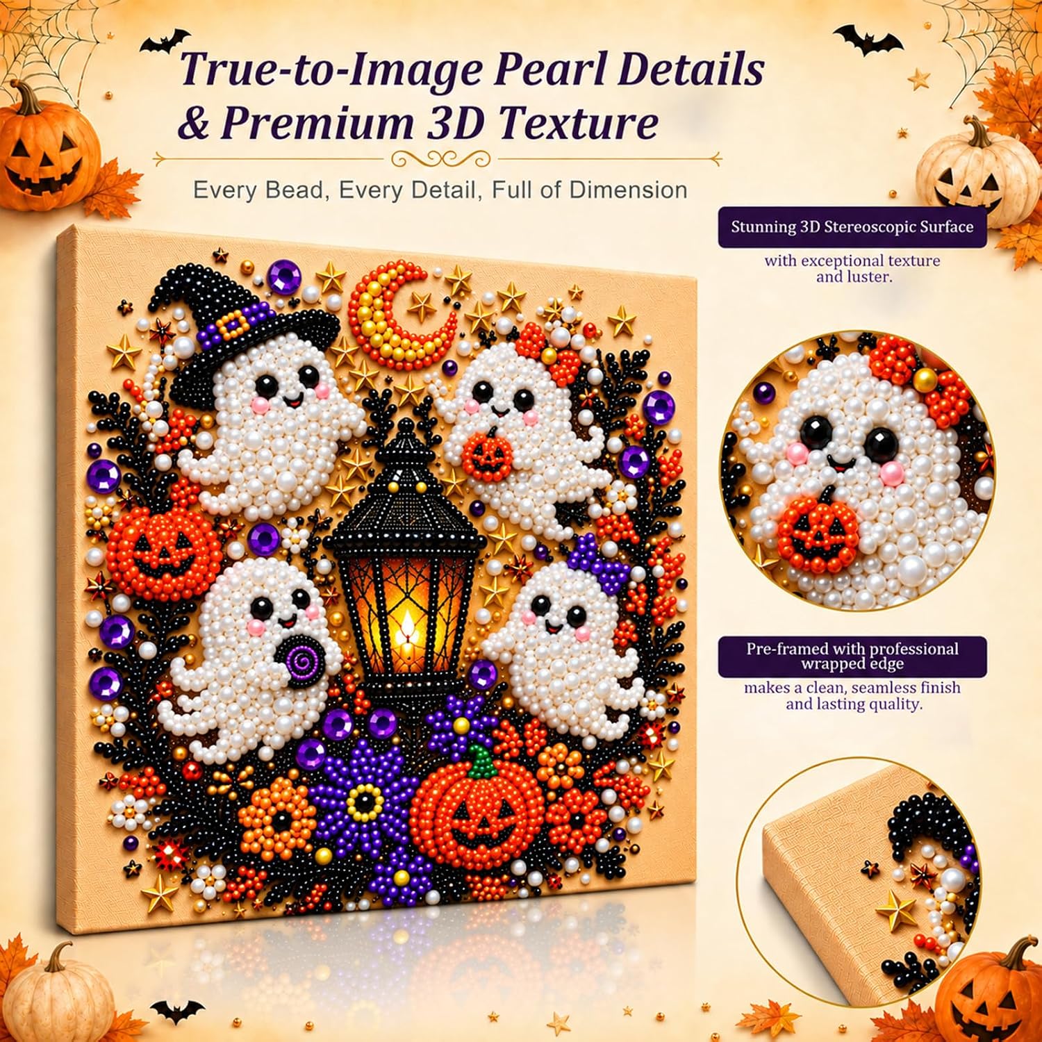 Detalle de Pearl and Diamond Art Kit, 10 x 10 in