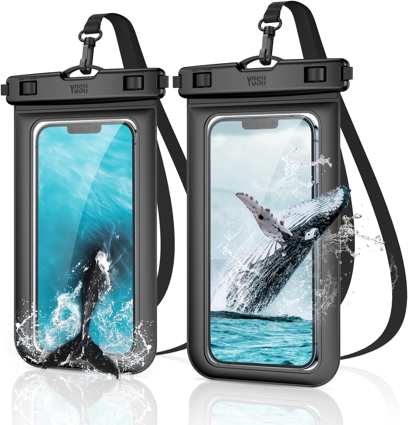 Detalle de YOSH Pochette Étanche Smartphone IPX8 – Pochette universelle jusqu’à 7,0" (lot de 2)