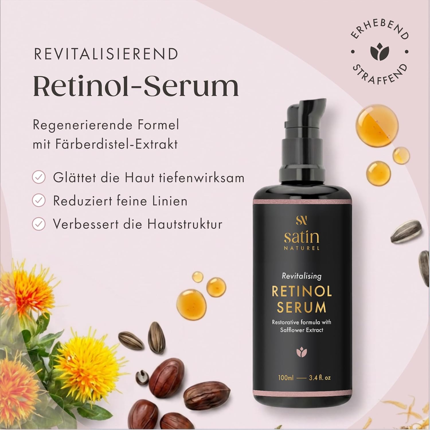 Detalle de Satin Naturel Retinol Serum 100 ml