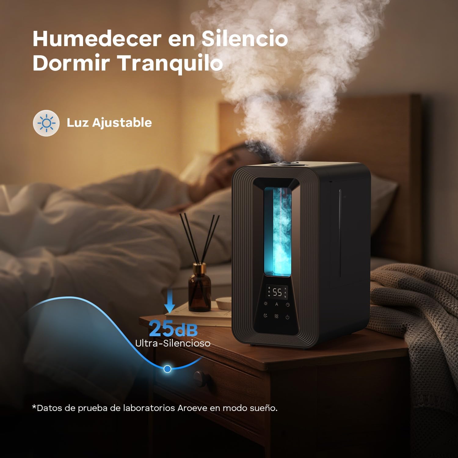 Detalle 2 de AROEVE 5L Humidificador para bebés 50H