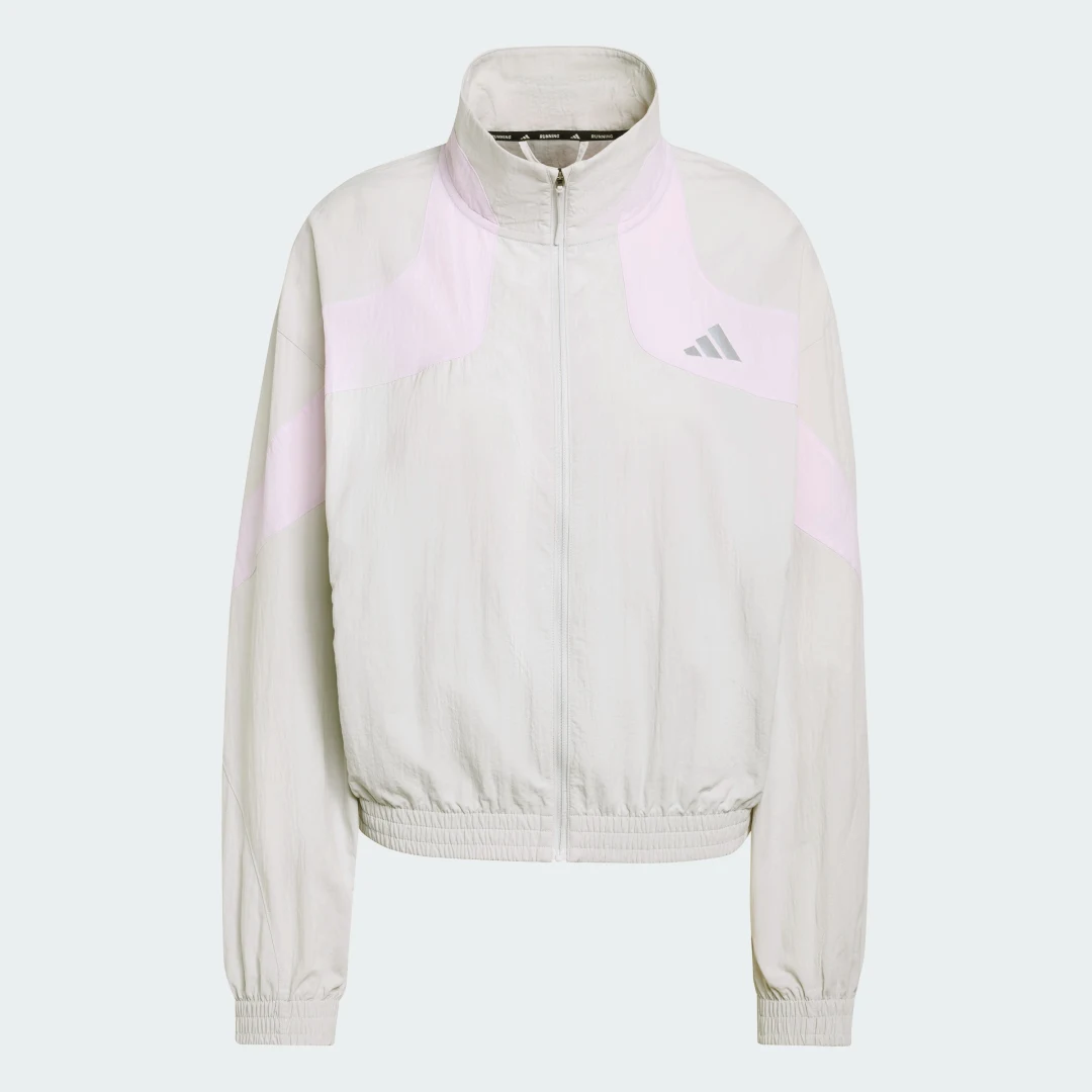 Detalle de Chaqueta adi365 Cheering de Adidas: estilo y comodidad en gris
