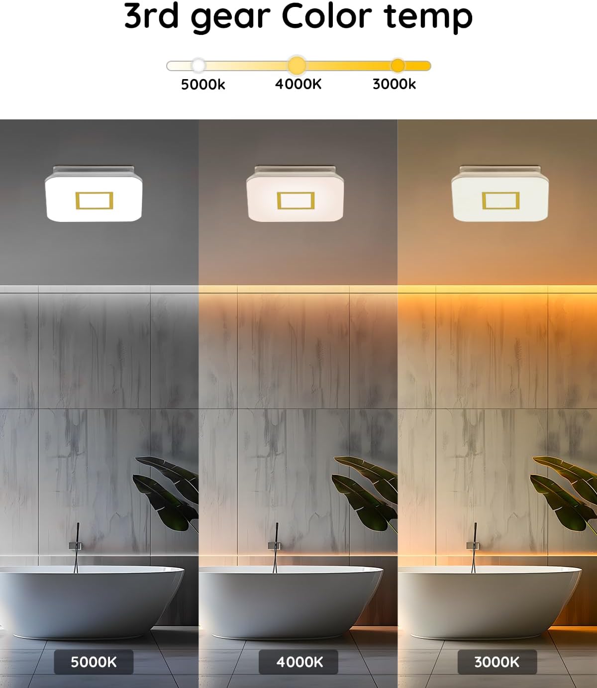 Detalle de Fitop Bathroom Exhaust Fan with Light, 110 CFM