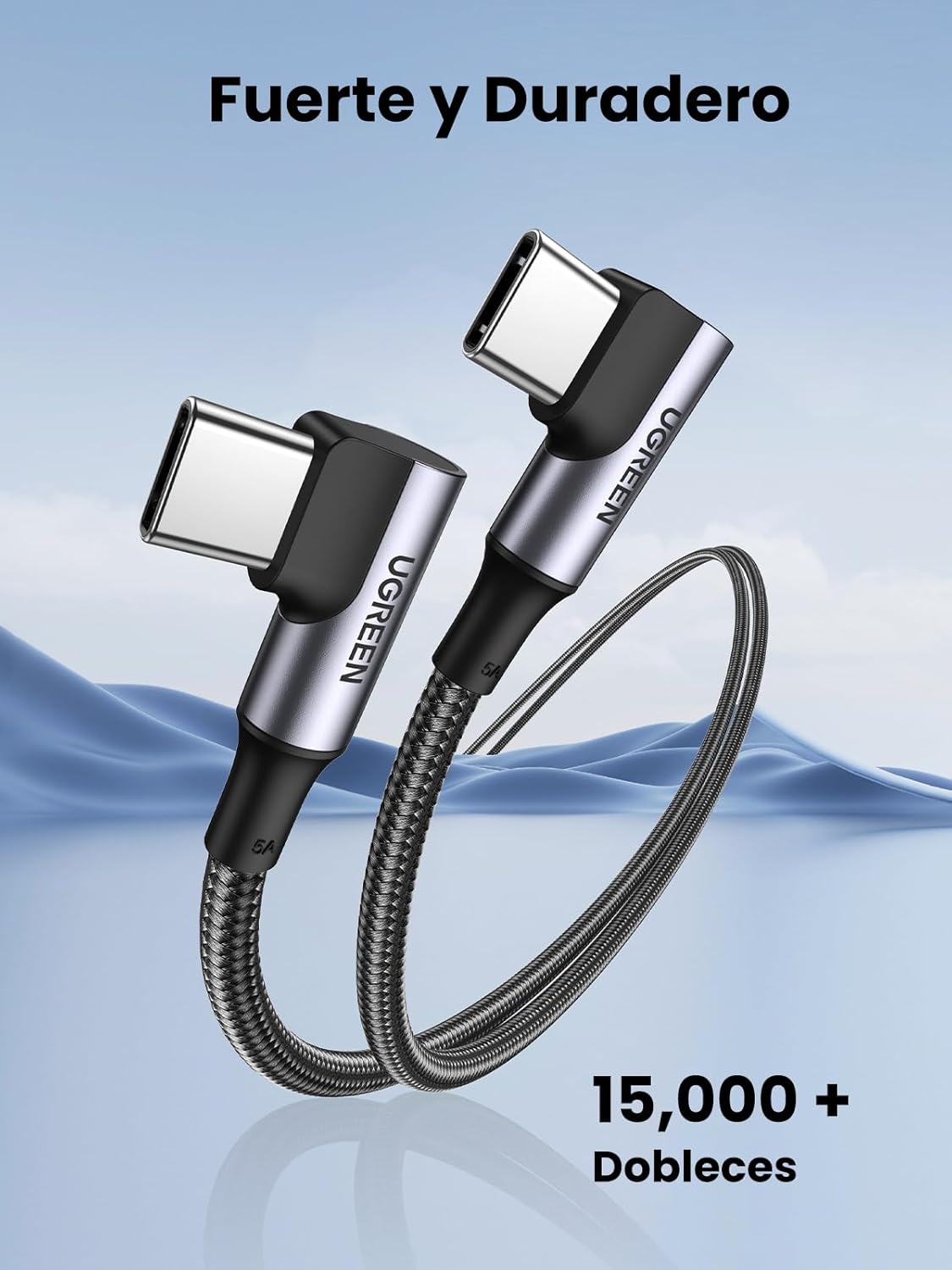 Thumbnail 4 de UGREEN Cable USB C PD 100W, Carga Rápida 90° ⚡