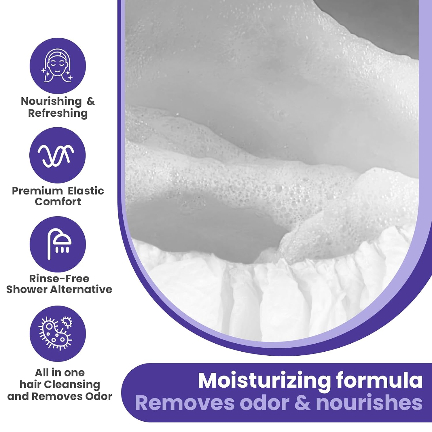 Thumbnail 4 de Shampoo cap for bedridden care, 5 pack