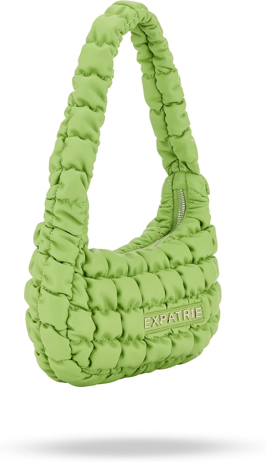 Thumbnail 2 de Expatrié Pippa Large Schultertasche Damen Grün – Everyday Puffer Bag im Y2K-Look