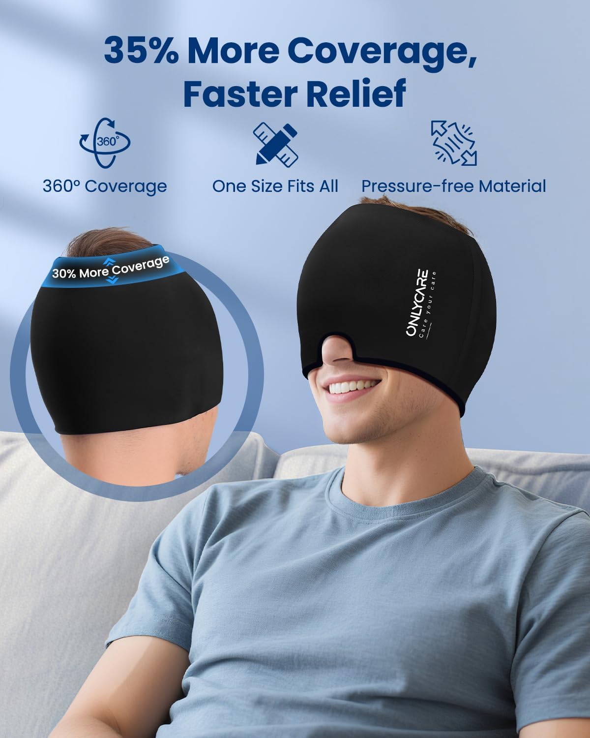 Detalle 2 de ONLYCARE Migraine Relief Cap ⚙