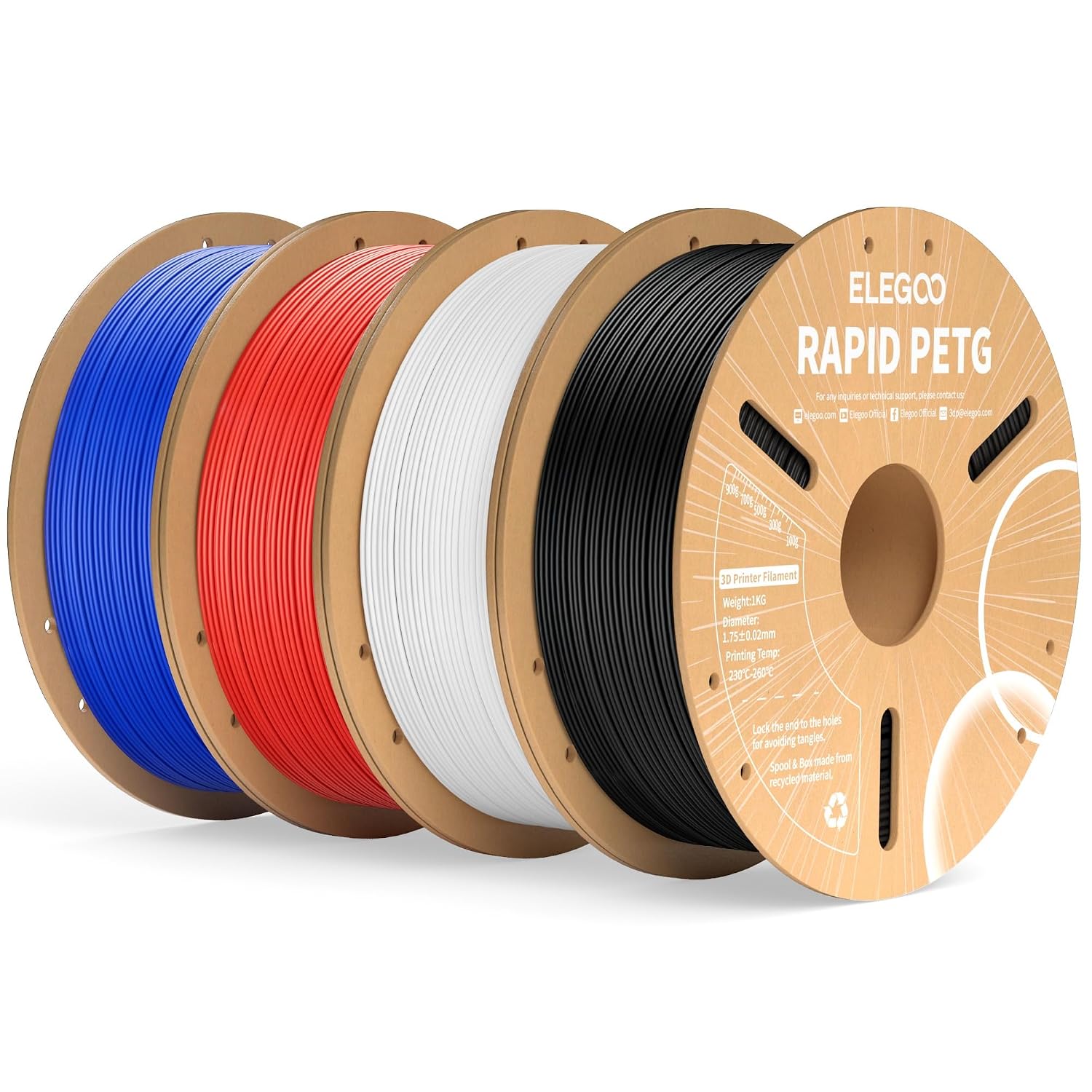 Detalle de ELEGOO Rapid PETG 1.75mm 600mm/s 4KG