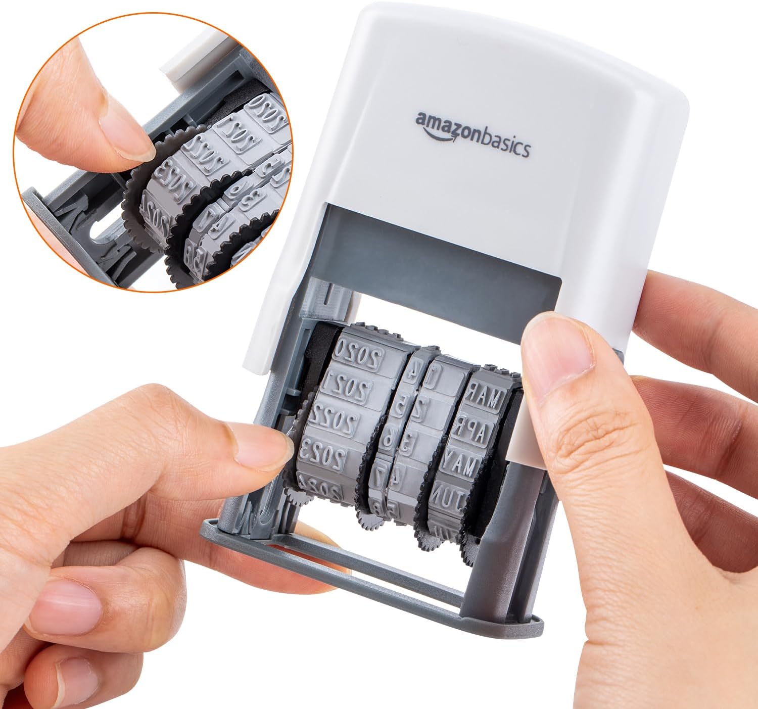 Thumbnail 1 de Amazon Basics Self-Inking Date Stamp for Office Documents (Rectangular, 2.56" x 1.69" x 4.13")