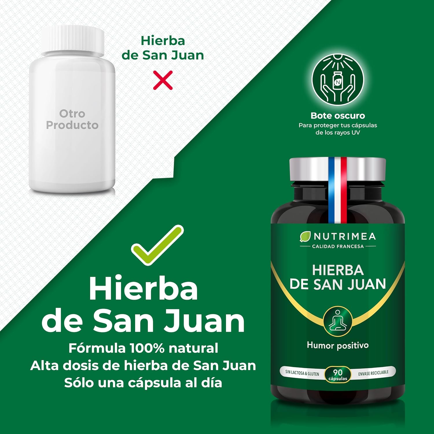 Detalle de Nutrimea Hipérico Hierba de San Juan 90 cápsulas
