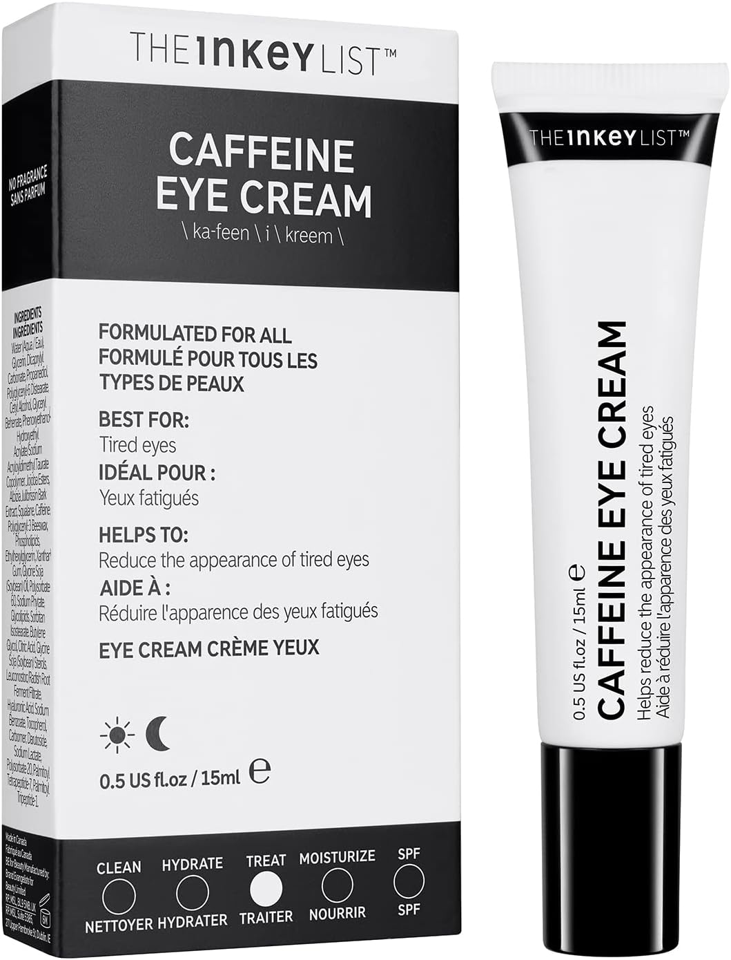 Detalle 2 de The INKEY List Caffeine Eye Cream 💤 Reducción ojeras 15ml