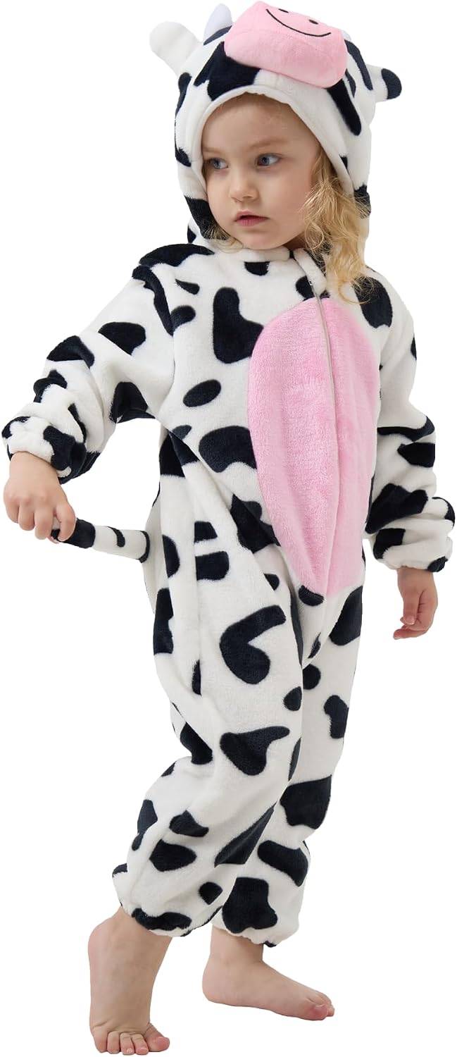 Detalle de SCOPUCI Unisex Baby Animal Onesie Pajamas, 100% Flannel Fleece