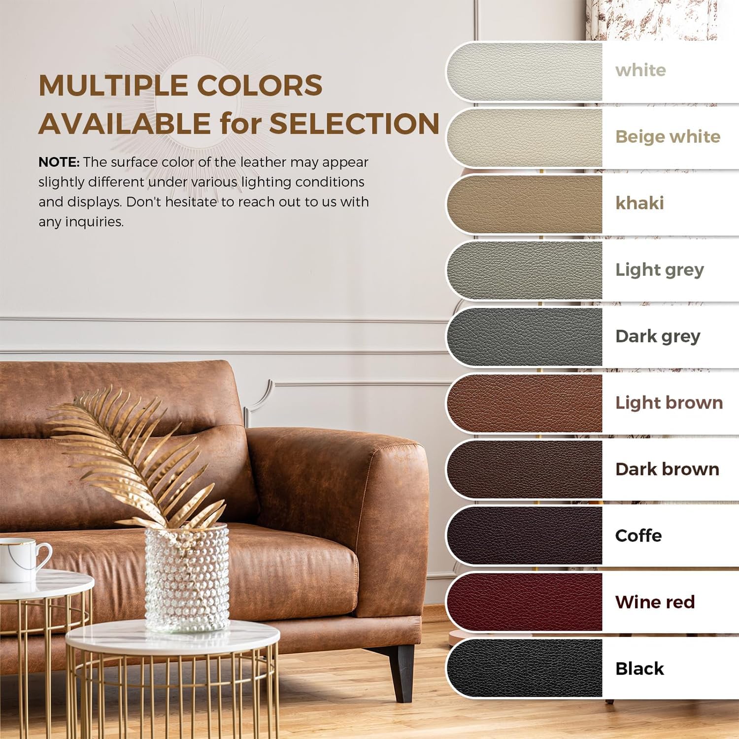 Thumbnail 6 de RggEyy Kunstleder Reparatur-Set selbstklebend (weiß), 60 x 120 cm