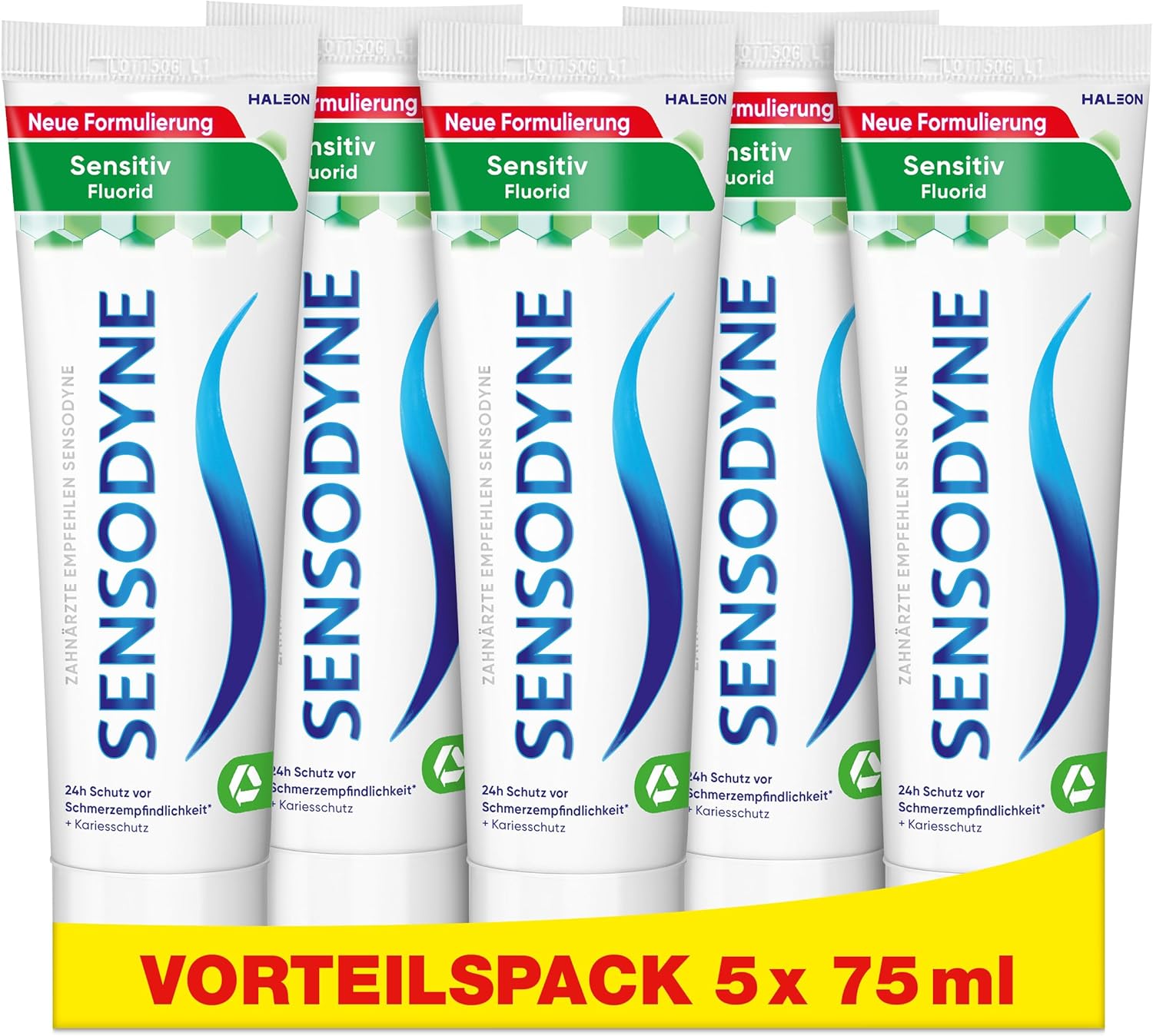 Detalle de Sensodyne Sensitiv Fluorid Zahnpasta 75 ml – tägliche Prophylaxe bei schmerzempfindlichen Zähnen