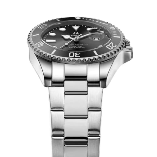 Thumbnail 2 de LN LENQIN Orologio da uomo in acciaio — cronometro analogico al quarzo, impermeabile (3ATM)