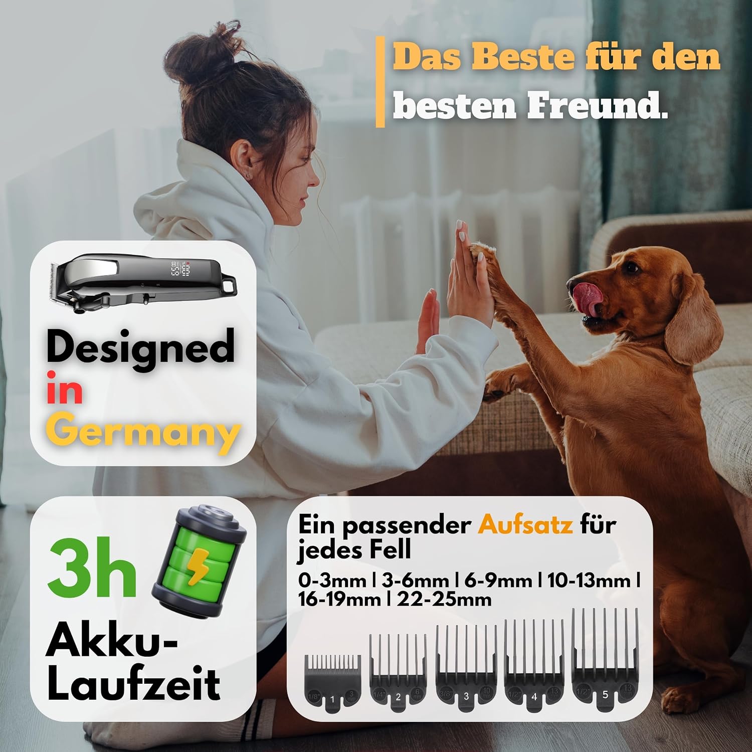 Thumbnail 2 de Alpenstern Hundeschermaschine 3 Stunden Akku