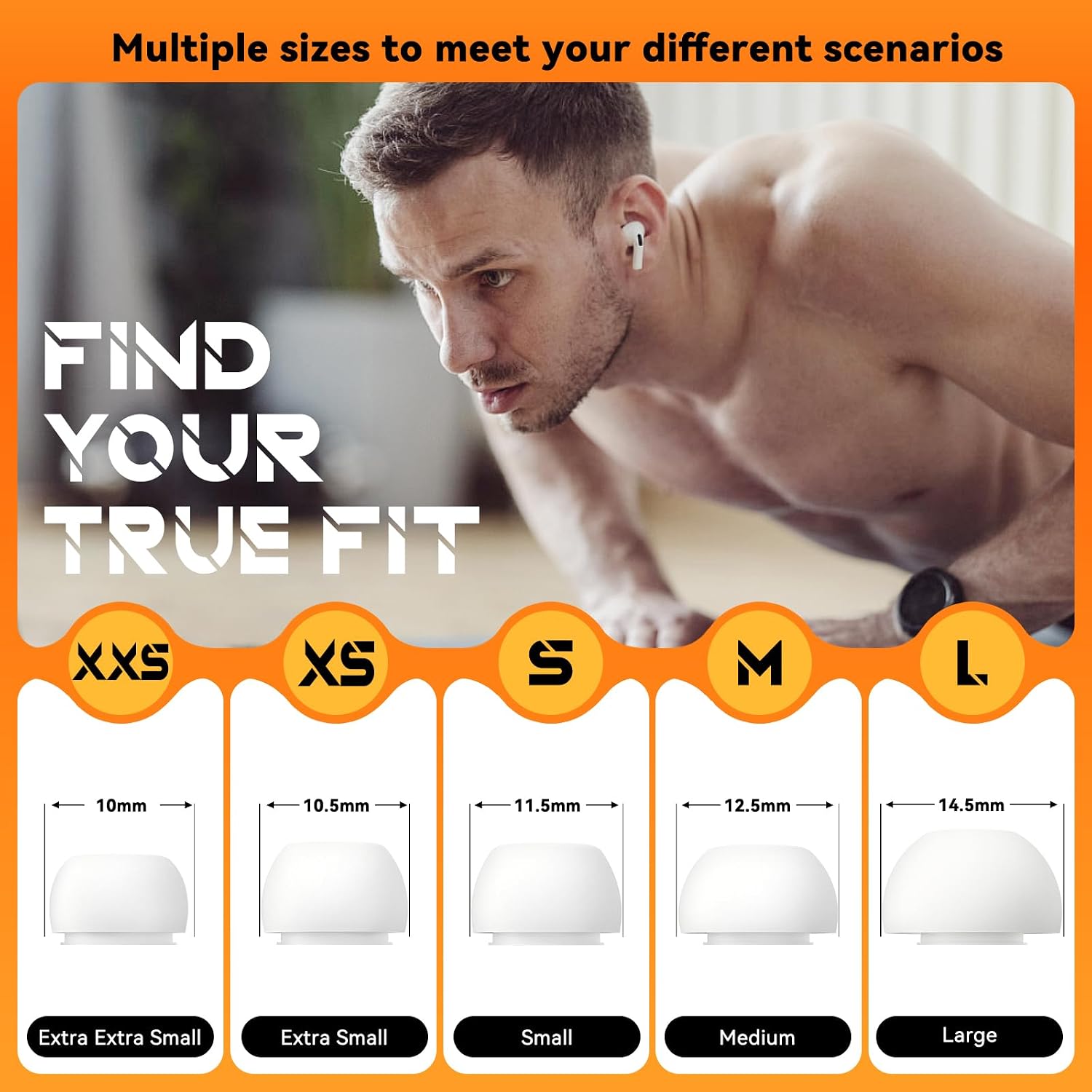 Detalle de Inesore Replacement Ear Tips for AirPods Pro 3