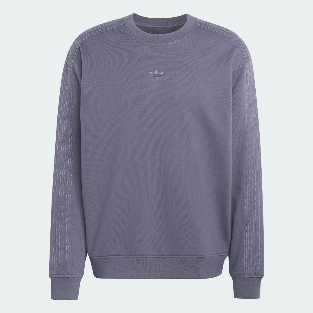 Detalle 2 de Sudadera cuello redondo Premium Essentials de Adidas en Gris