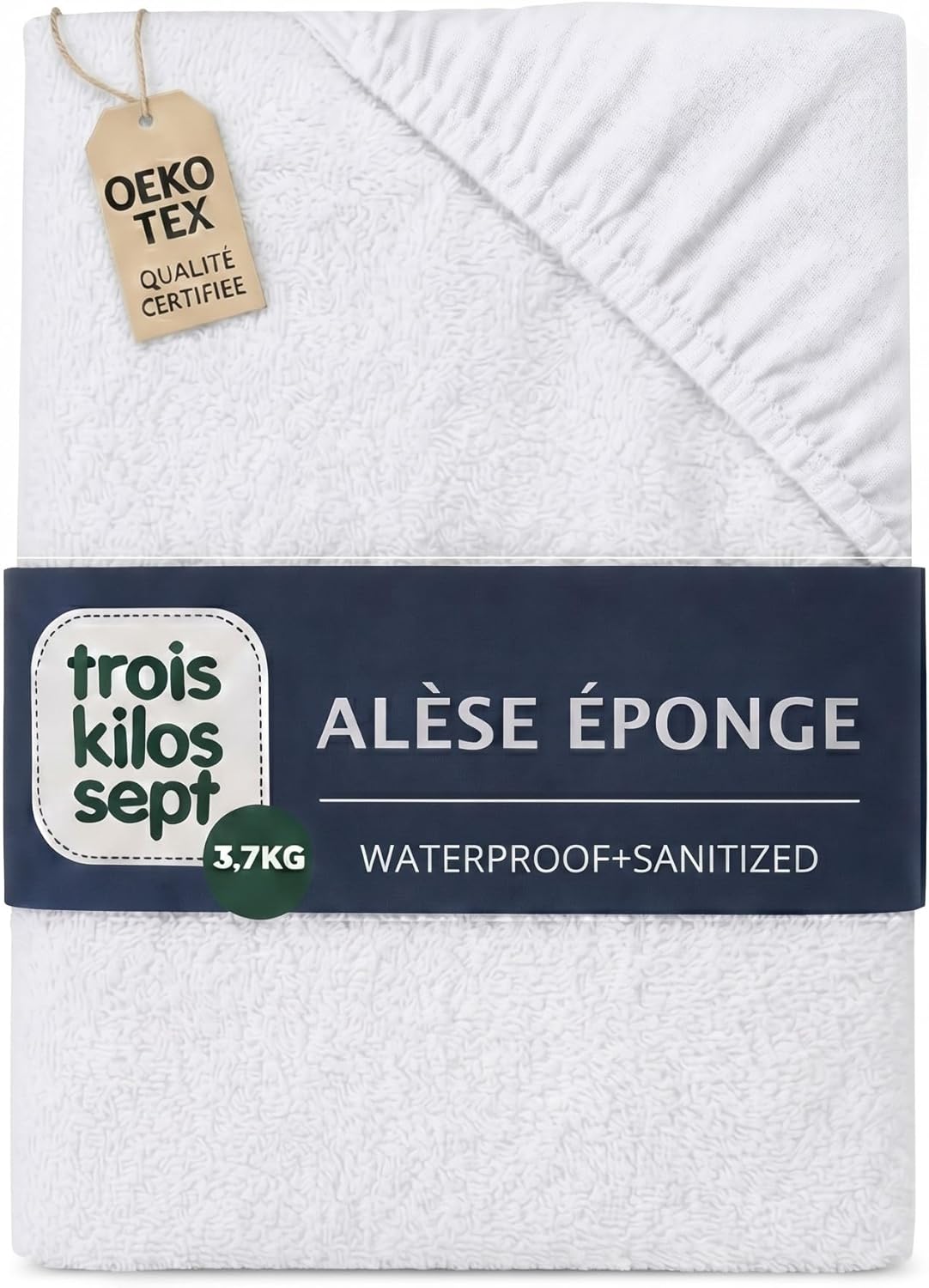 Detalle de TROIS KILOS SEPT protège matelas bébé 70 x 140 cm imperméable et alèse en éponge