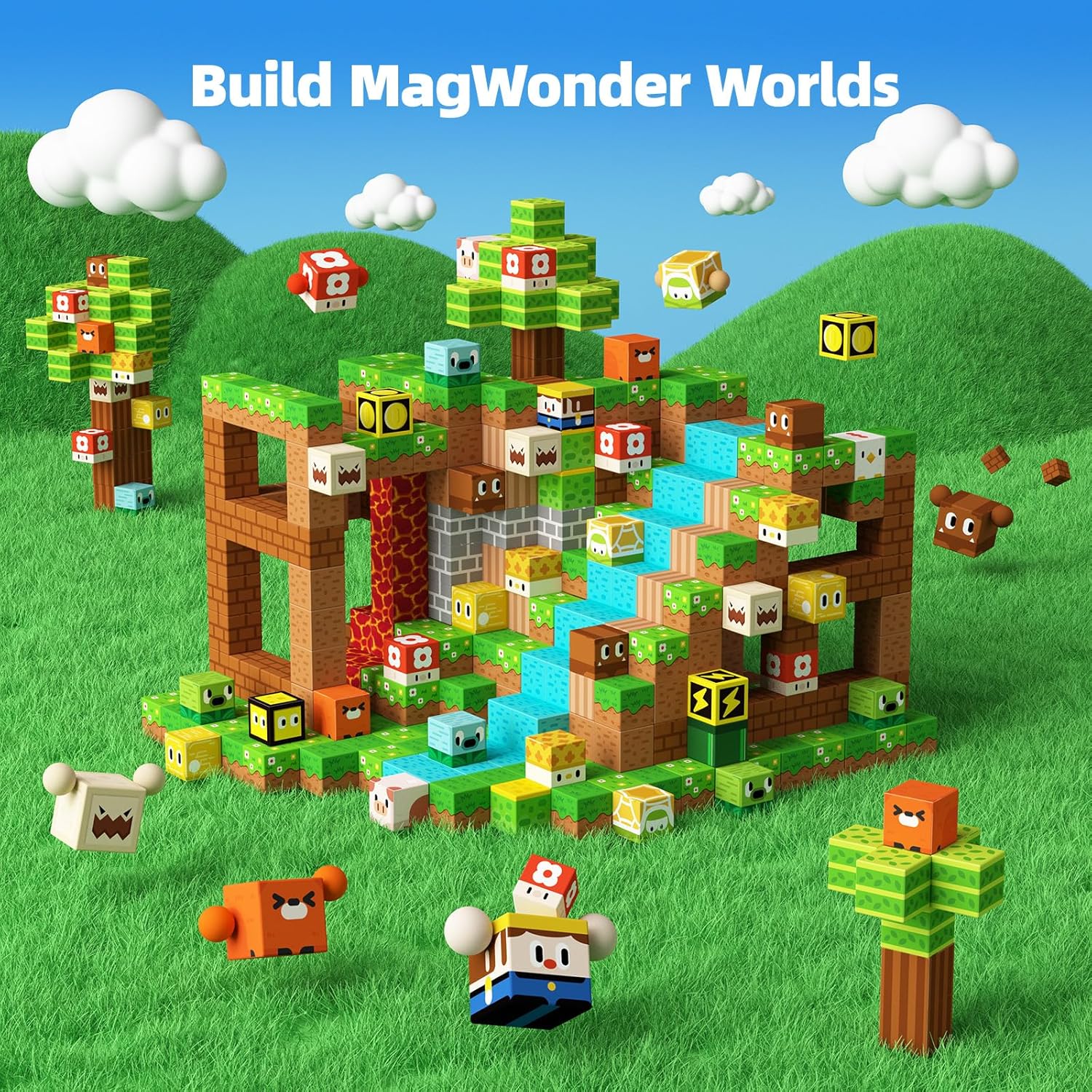 Thumbnail 2 de GobiDex 100 PCS Magnetic Blocks – Educational Sensory Building Toy for Kids 3+