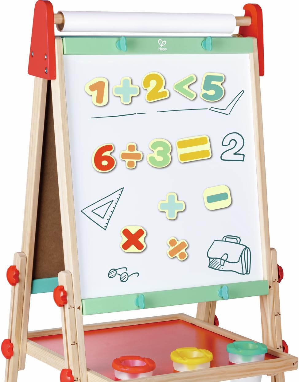 Detalle de Hape E2007 kleurrijke magnetische cijfers en rekensymbolen