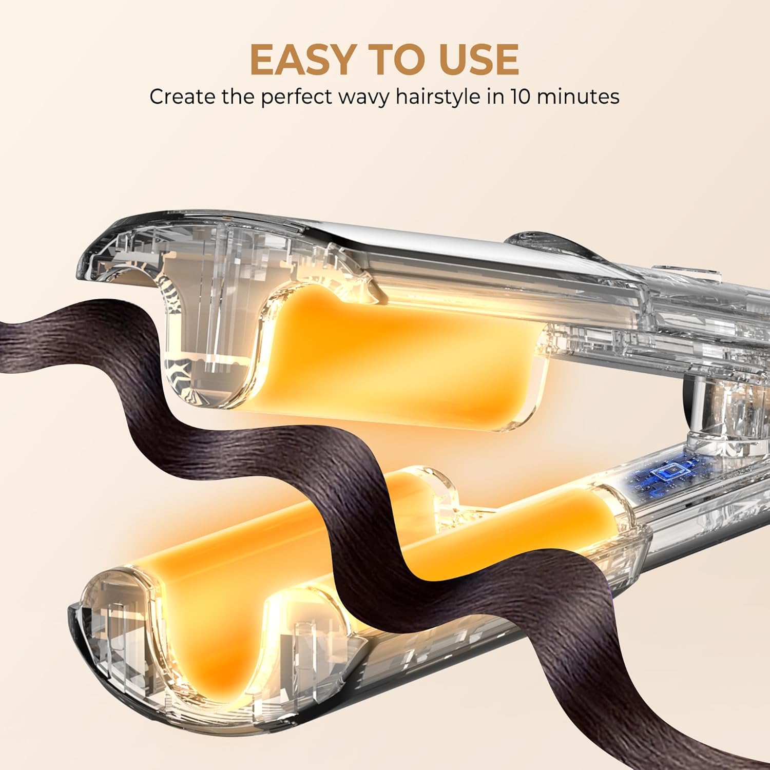 Detalle de UKLISS Hair Waver - Pro Mini Crimper for Mermaid Waves