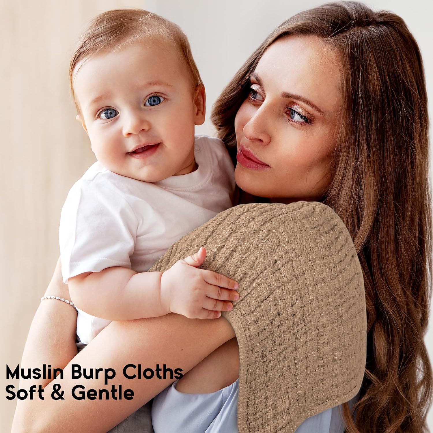 Detalle 2 de Unnivoll Muslin Cloths 50x25 cm baby burp cloths